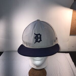 Detroit Tigers Two Tone Blue Fitted New Era Hat 8